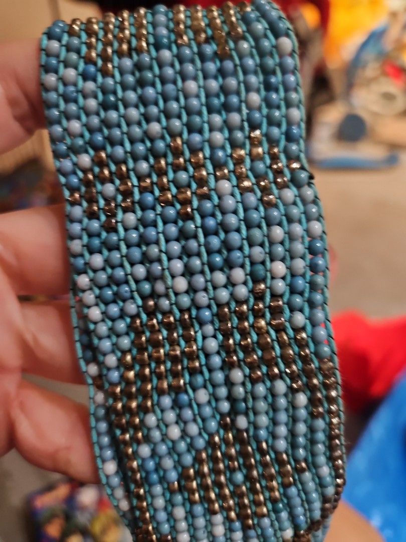 Navy 2024 beaded belt