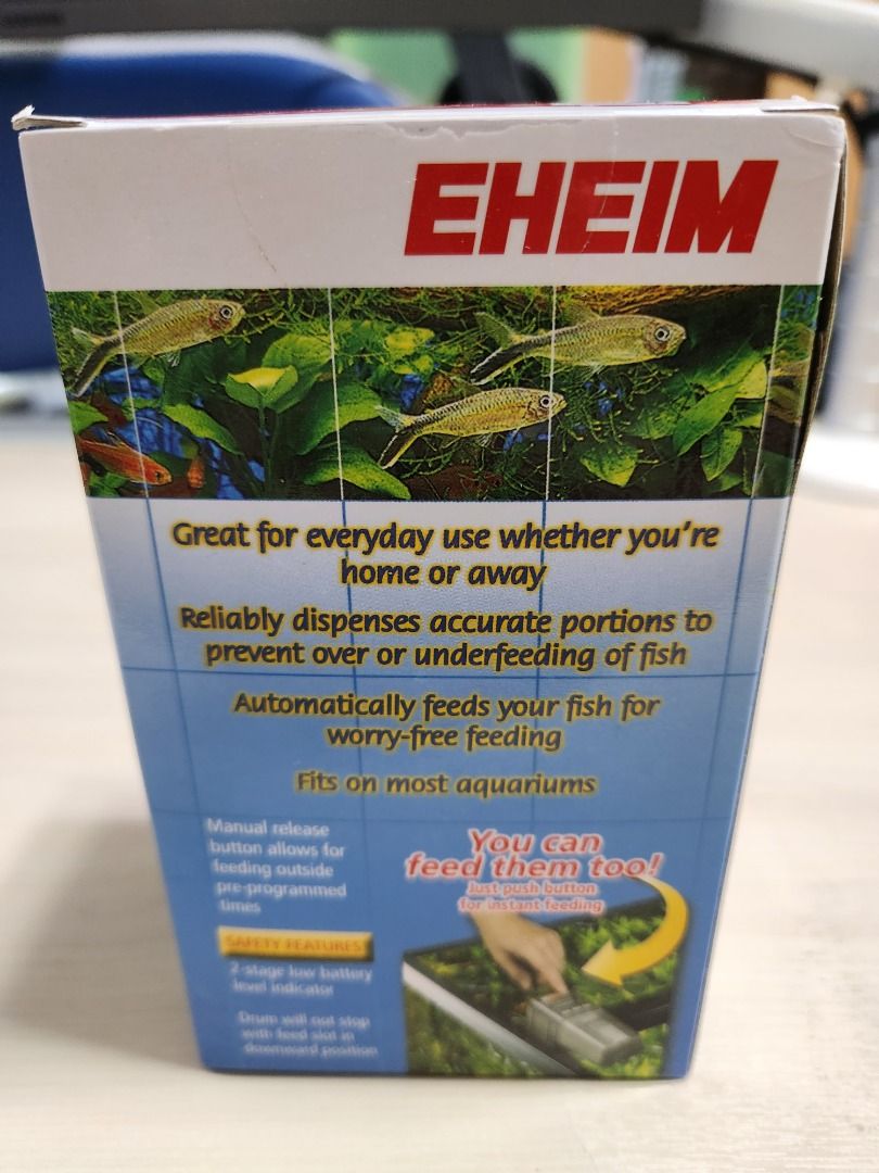 Brand New Like New EHEIM Everyday Fish Feeder Programmable Automatic Food Dispenser with dryer function
