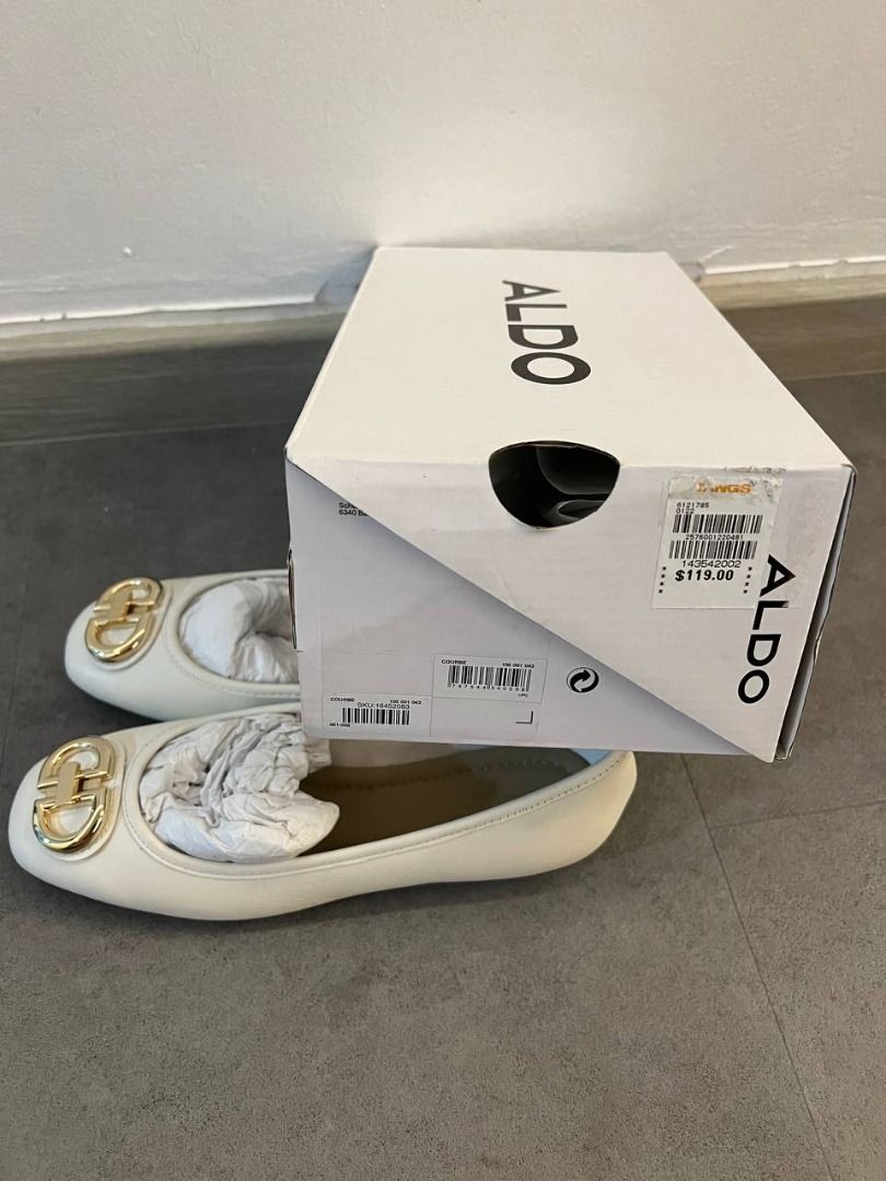 Brand New ALDO Ladies White Flats