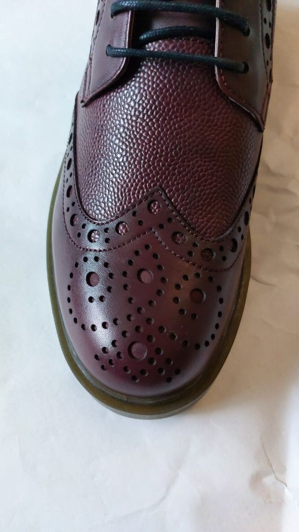 BRAND NEW MEN ANTHONY MILES BURGUNDY BROGUE BOOT WITH BOX Men s