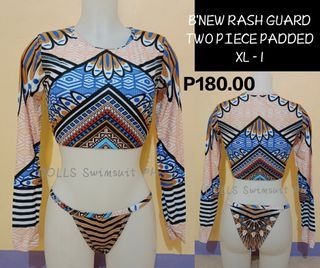 Brandnew XL Rash Guard Two Piece Swimsuit Bikini Women's Swimwear