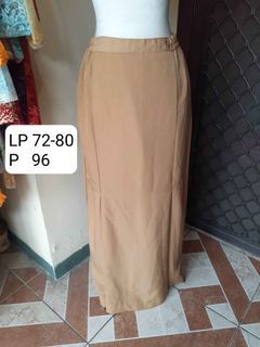 Brown Skirt Rok Panjang Wanita Long Maxi Skirt