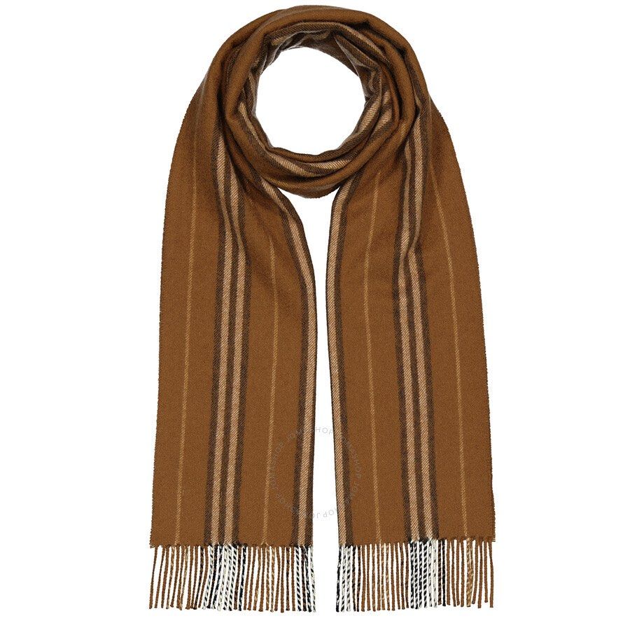 Icon stripe cheap cashmere scarf