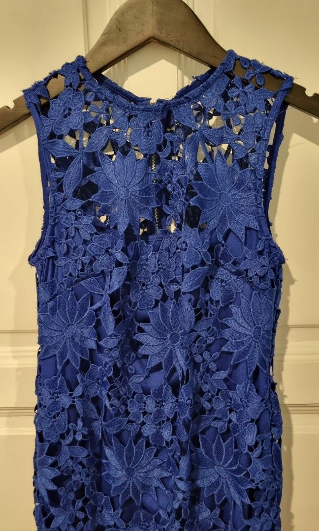 Calvin Klein Royal Blue Lace Dress