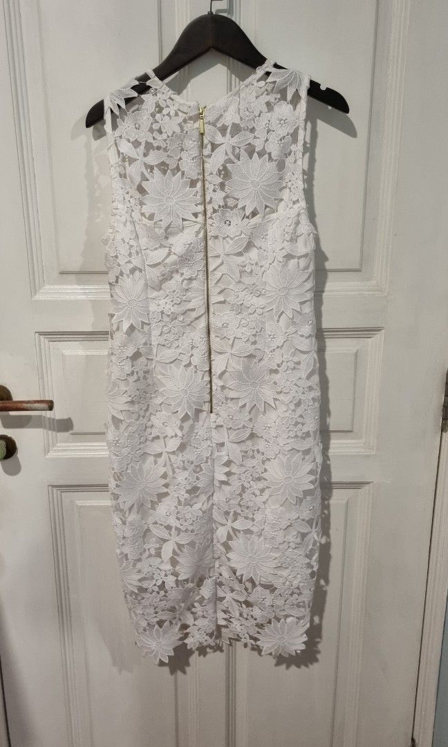 Calvin klein white lace dress top