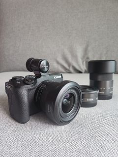 Canon M6 Mark ii 連 3鏡+evf markii efm 22mm 50mm 11mm