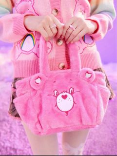 Care Bears大頭毛毛tote bag 毛毛袋 便當袋 手挽袋64244114307459110