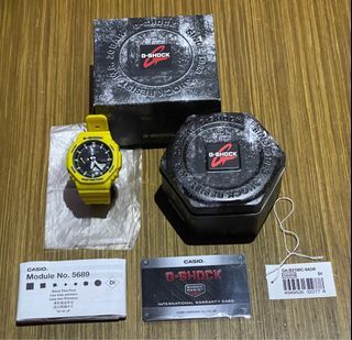 Casio G-Shock GA-B2100C-9ADR 黃色 全套齊 男女啱戴