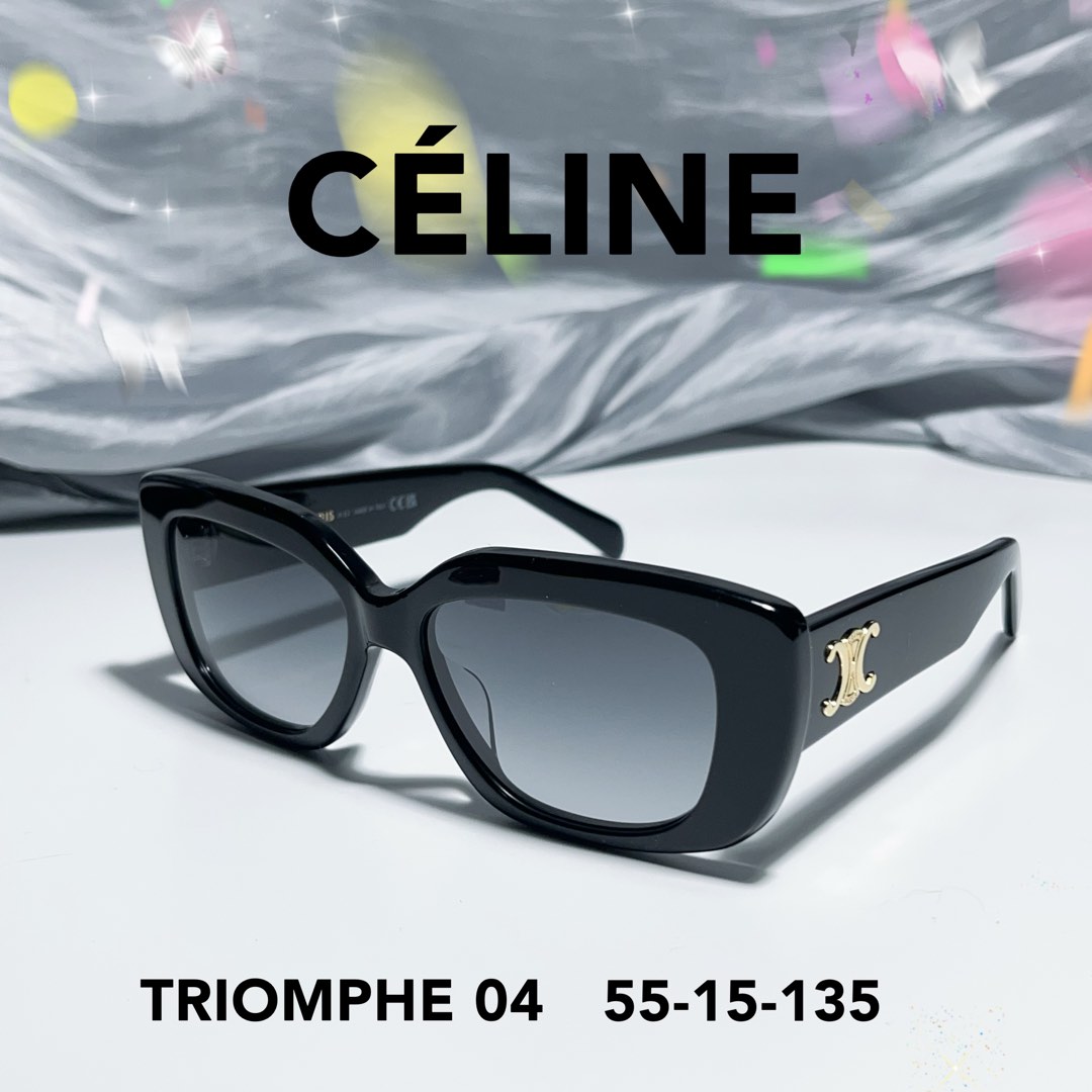 Ready Stock Celine Triomphe 04 Sunglasses In Black 55 15 135