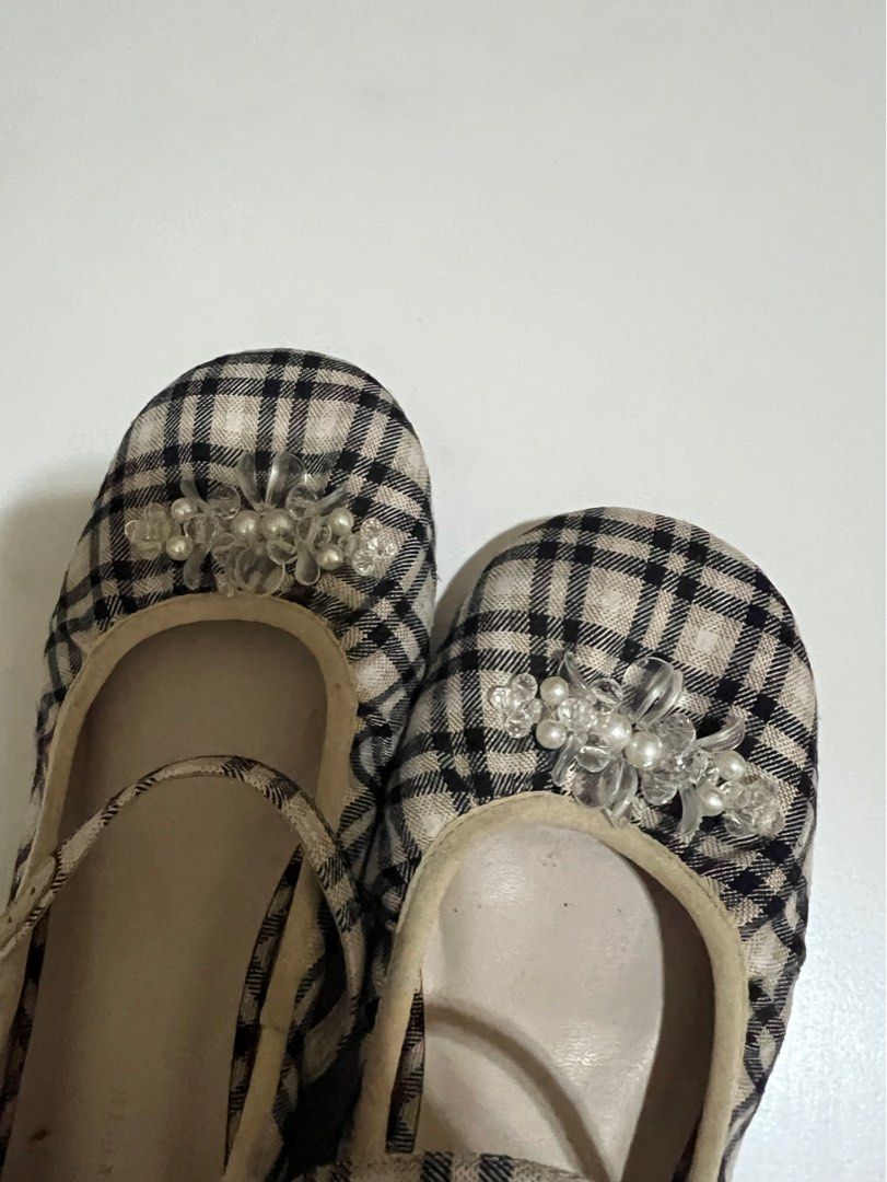 Gingham flats discount