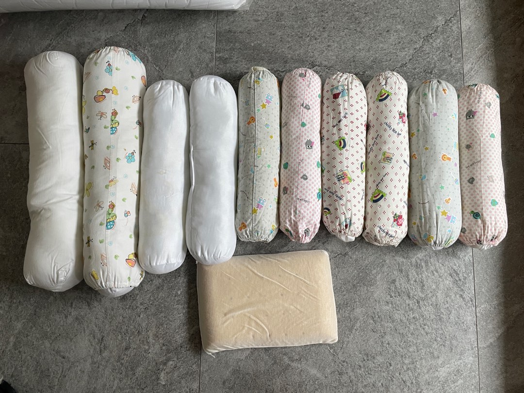 cheeky bon bon bolsters and a small memory foam pillow, Babies & Kids, Baby Nursery & Kids