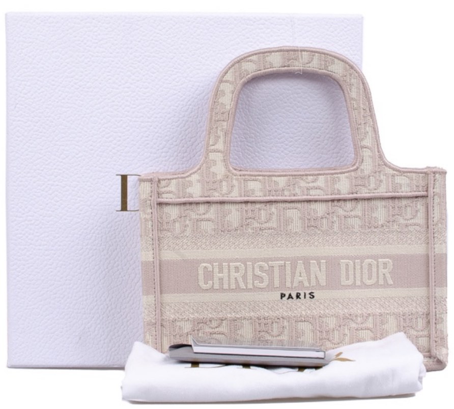 Christian Dior Pink Mini Tote Bag, Luxury, Bags & Wallets on Carousell