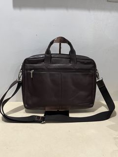 Claudio pastorino genuine leather laptop bag