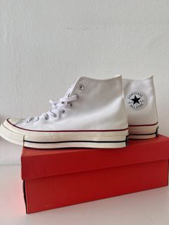 White converse on sale high tops price