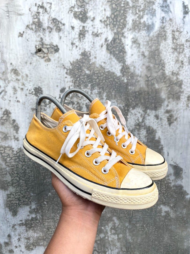 Converse all star ox hot sale 70's sunflower black white