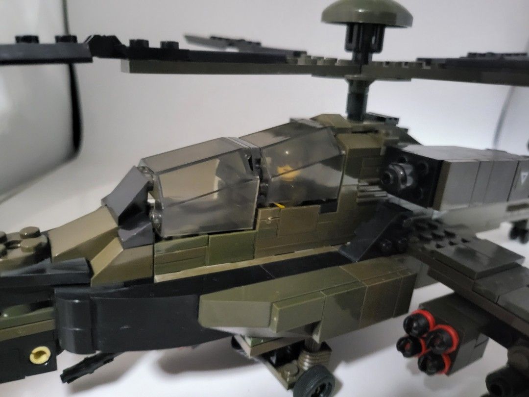 Upgraded Custom military AH64 attack helicopter with some authentic ...