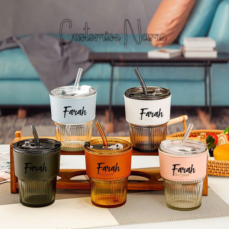 Personalized glass coffee cups hotsell