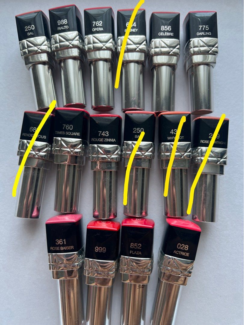 Dior rouge lipstick testers, Beauty & Personal Care, Face, Makeup on