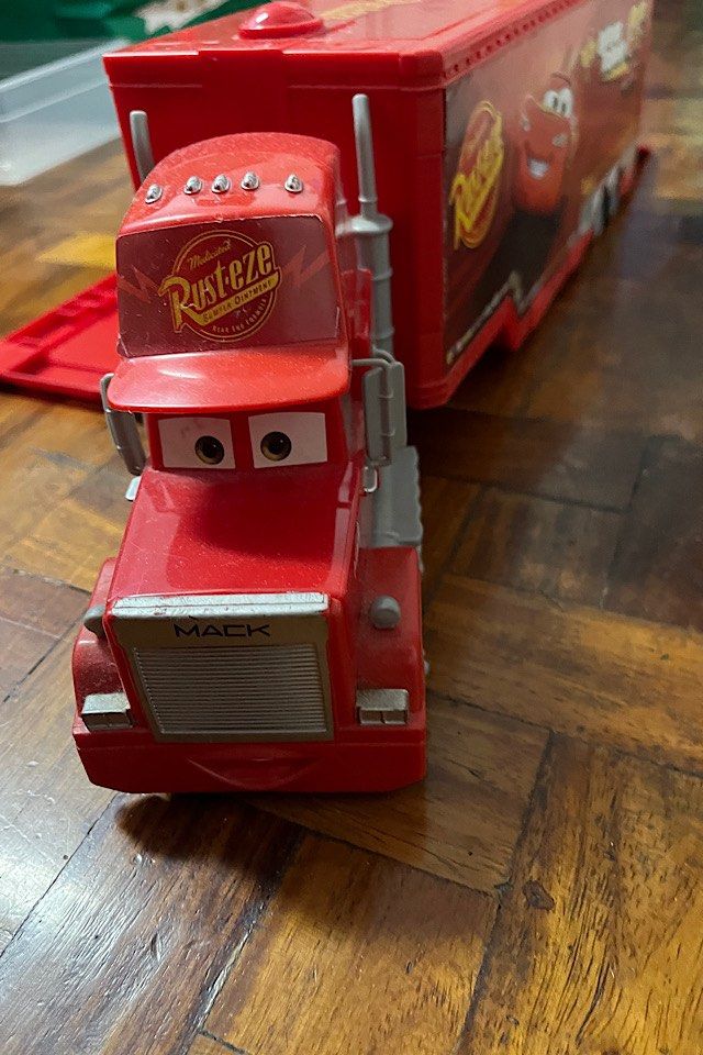 Disney Mack Lightning Mcqueen trailer truck, Hobbies & Toys, Toys ...