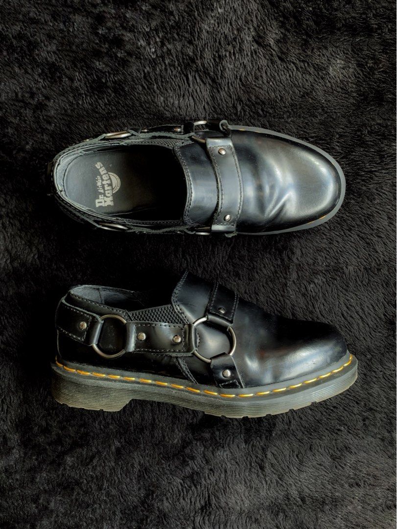 DR. MARTENS 1461 GILBEY Black Polished Smooth Leather Shoes Men s Fashion Footwear Dress Shoes on Carousell
