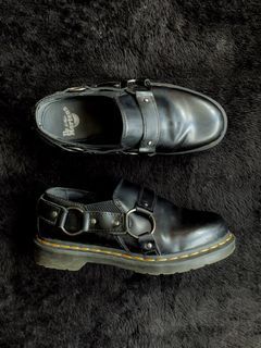 DR. MARTENS - 1461 “GILBEY” Black Polished Smooth Leather Shoes