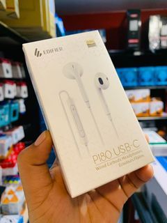 ✅   Edifier P180 USB-C Earbuds with Remote and Mic White