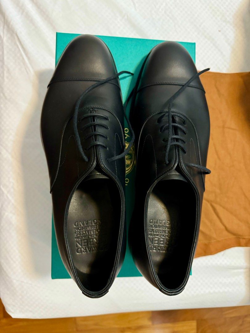 Edward Green Chelsea leather oxford shoes in Black 8.5UK