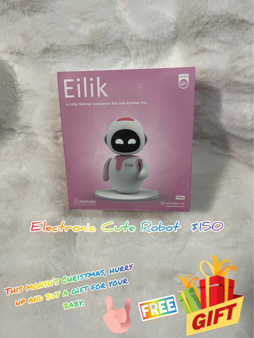 Eilik - Cute Electronic Cute Robot Pets Toys with Intelligent and  Interactive | Abundant Emotions, Idle Animations, Mini-Games | Desk  Decoration