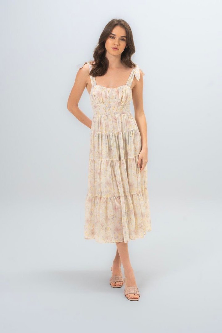 Flynn Floral Midi Dress