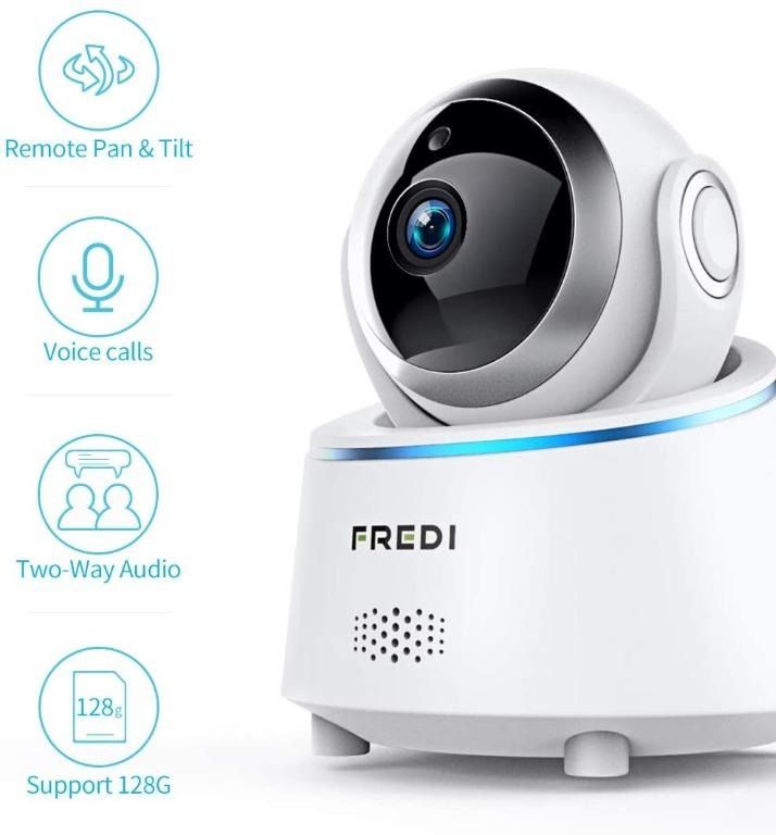 FREDI Wifi Security Camera Wireless Baby monitor Camera 1080P