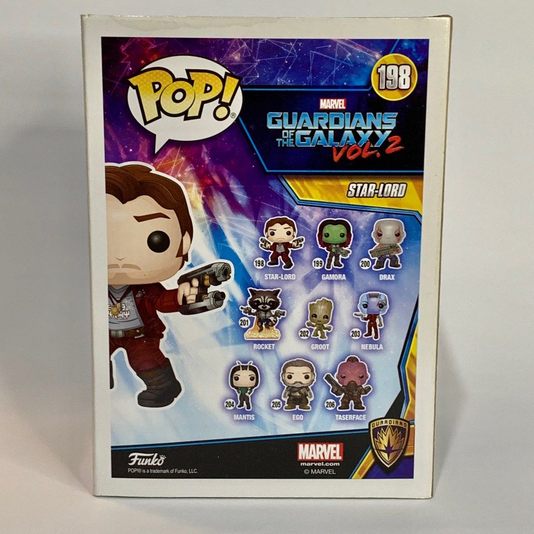 Funko Pop!: Marvel Guardians of Galaxy vol 2. #198 - Star-Lord w/ prot –  Yummy Boutique