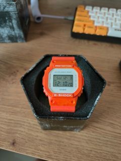 G-Shock DW5600 Orange GShock Sea Motif
