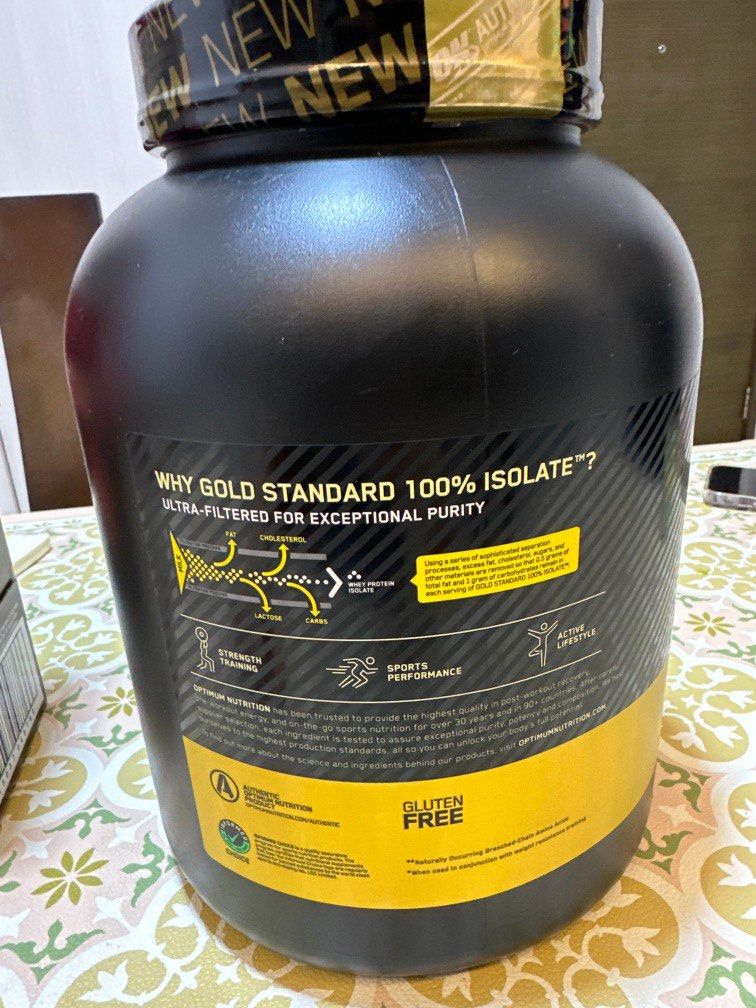 Isolate Gold Gold standard 100% isolate, Health & Nutrition, Health Supplements ...