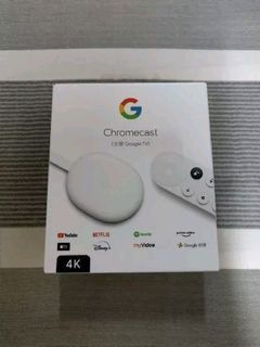 4K版本 Google Chromecast 第4代 台灣公司貨 第四代 下單馬上出貨不用等 桃園市區可面交 支援Google TV