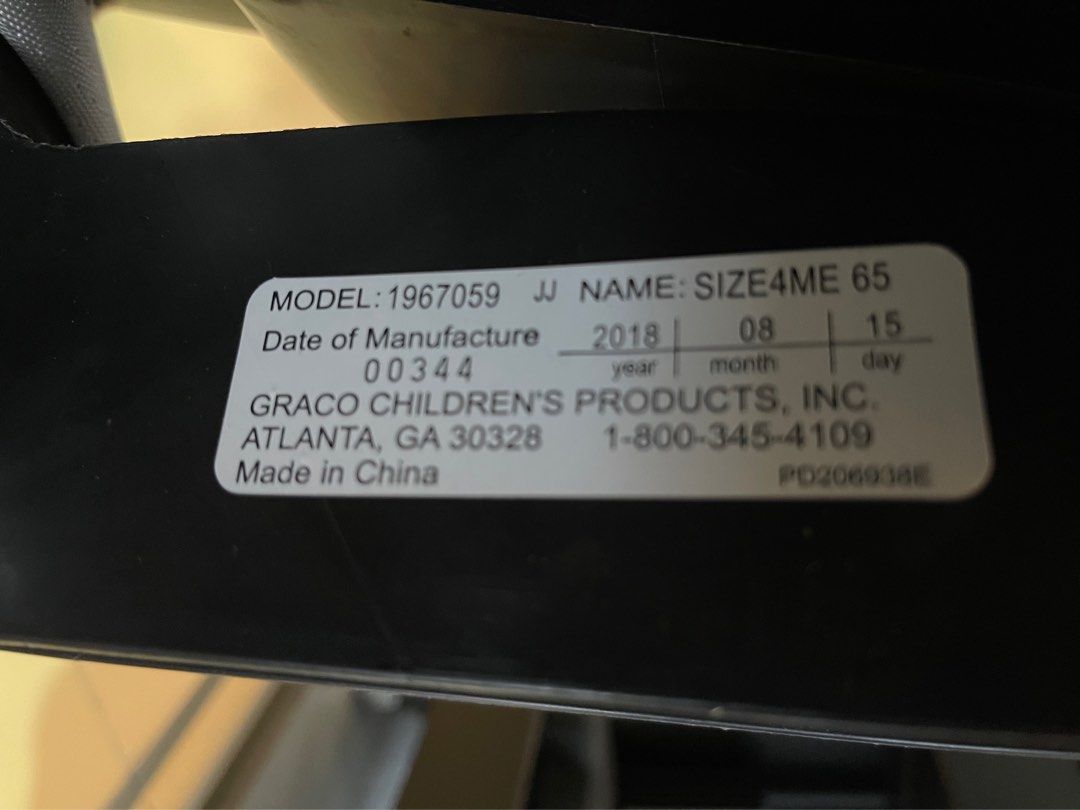 Graco Size4me 65 Car Seat Babies Kids Going Out Car Seats on