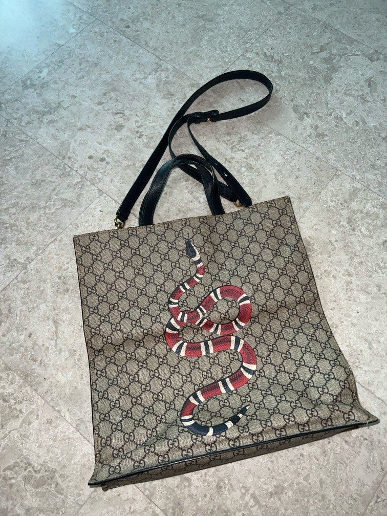 Gucci top snake tote