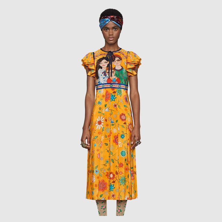 Gucci yellow dress hot sale