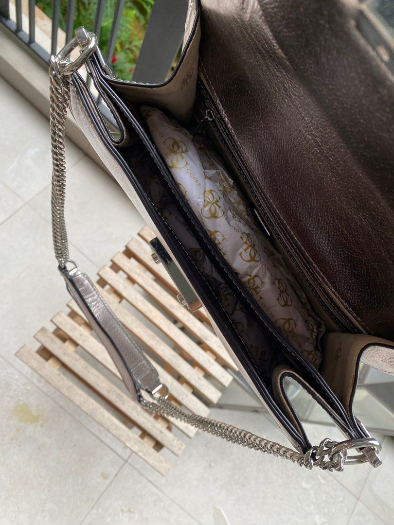 Guess metallic handbag