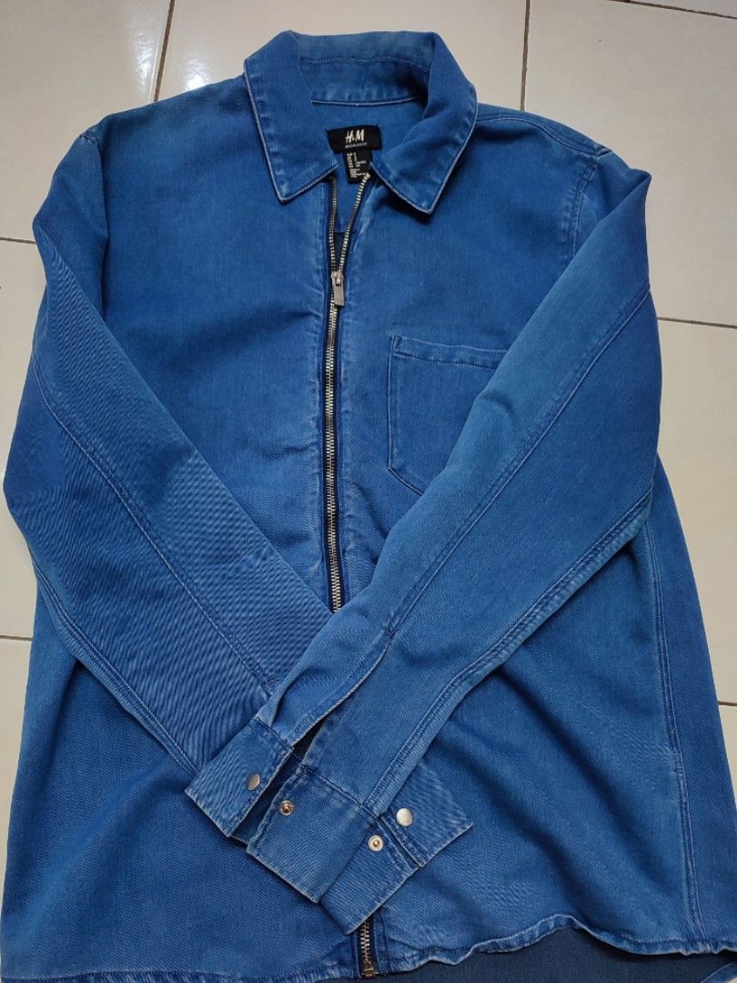 H & M Divided Denim Love Jacket Sz 4 100% Cotton | eBay