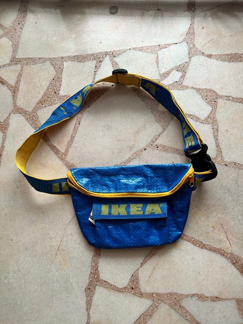 Handmade reworked IKEA sling fanny pack bag