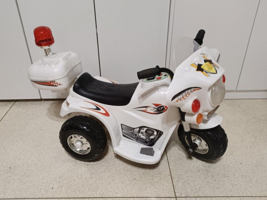 Electric toy motorbike ride on top