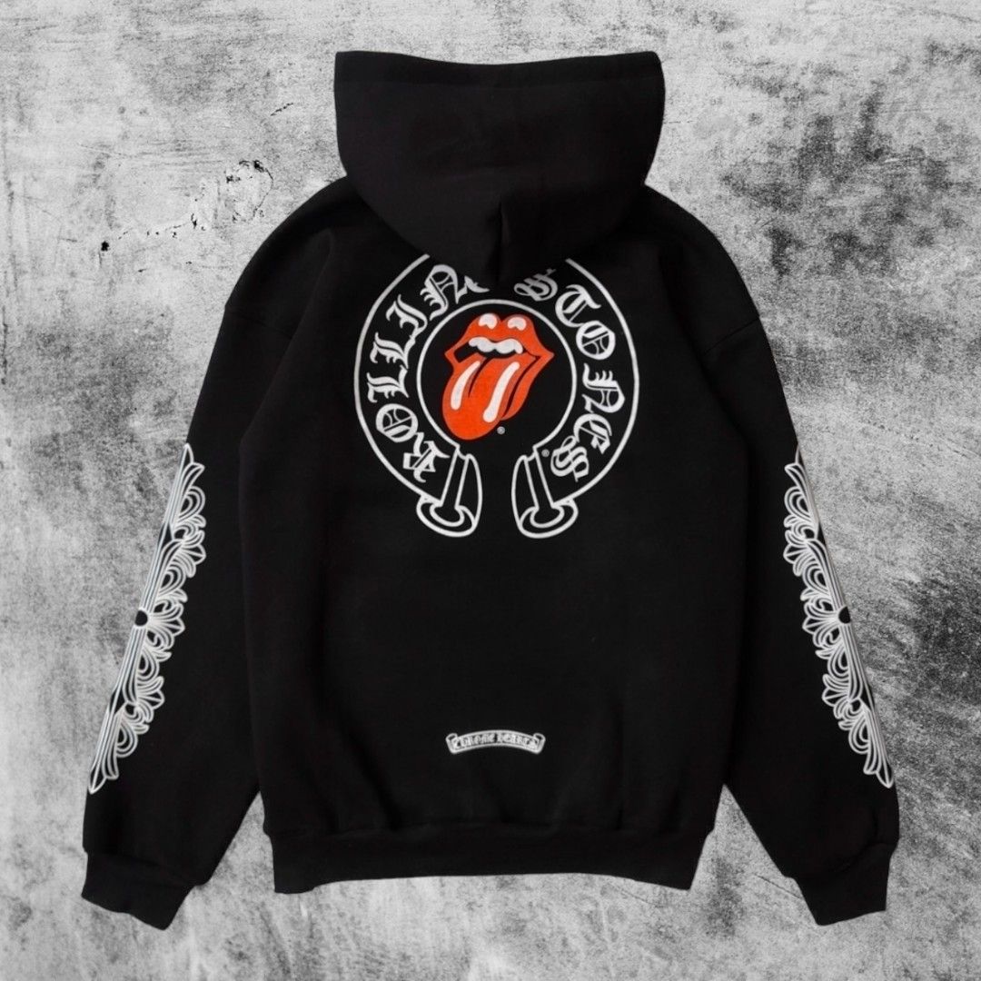 Chrome hearts x rolling hot sale stones hoodie