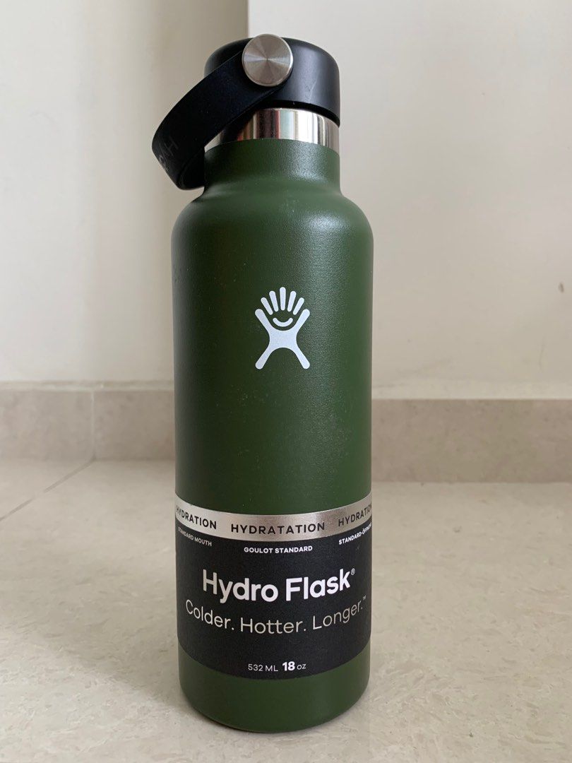 Hydro Flask 21 Oz Standard Mouth Flex Cap Water Bottle - Olive