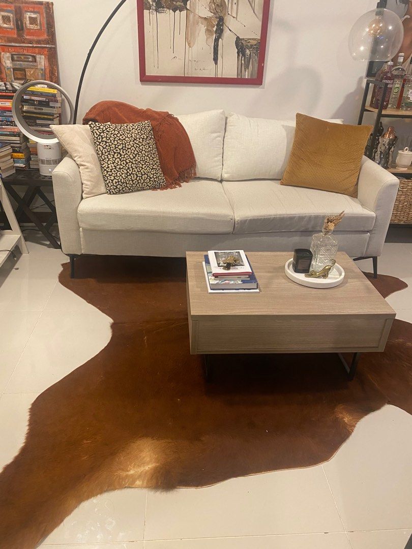 Ikea Cowhide Carpet, Furniture & Home Living, Home Decor, Carpets, Mats