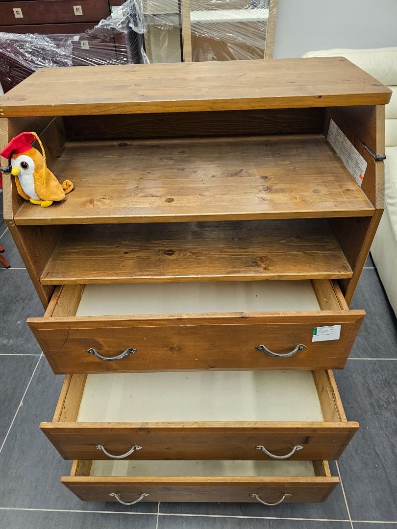 IKEA DIKTAD Changing Table / Wooden 3tier Chest Drawer (Discontinued