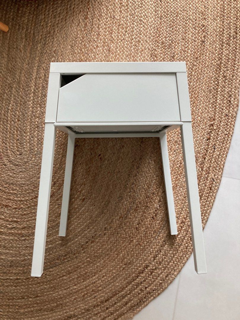 Ikea Metal bed side table / Furniture & Home Living, Furniture