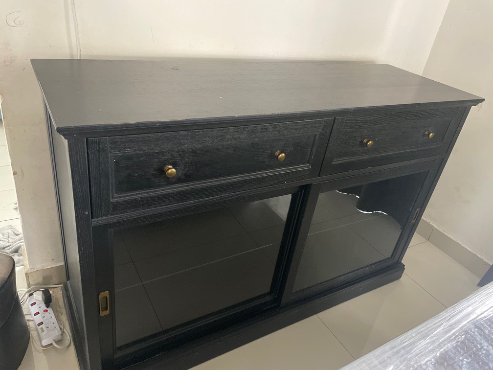 IKEA Sideboard Black, Furniture & Home Living, Furniture, Shelves