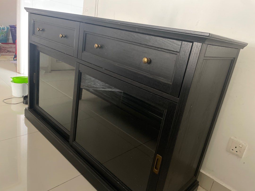 IKEA Sideboard Black, Furniture & Home Living, Furniture, Shelves