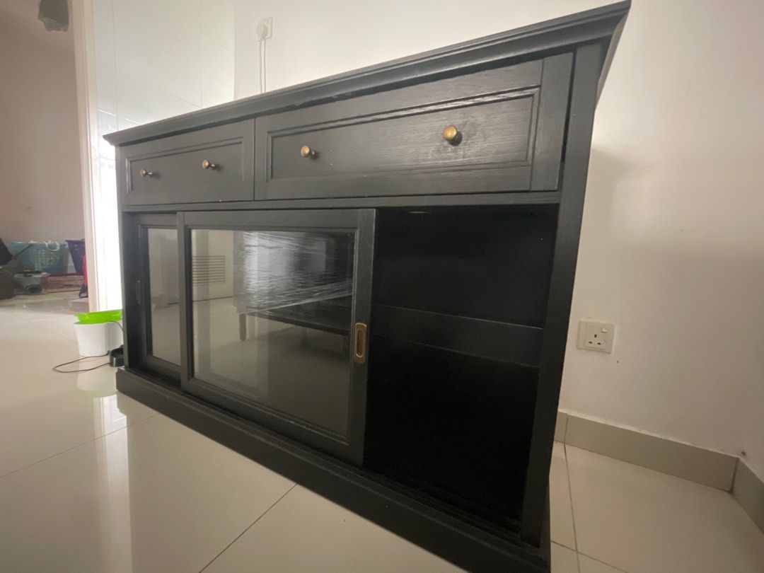 IKEA Sideboard Black, Furniture & Home Living, Furniture, Shelves