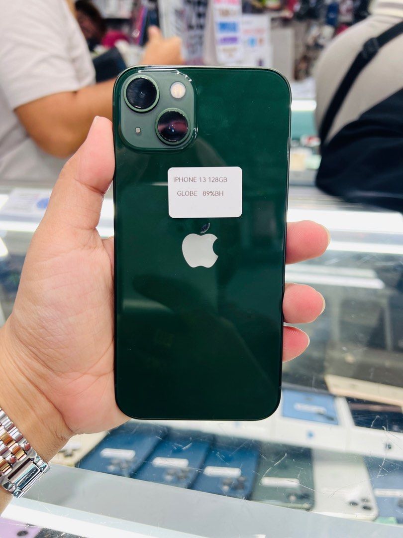 Iphone 13 Globelocked (Category: iPhone 13 Series) located in San Juan City. Submitted by javedsgadgetshop (Listing ID 1269245794, Image 1). Description: OPEN FOR INSTALLMENT VIA CREDIT CARD/GGIVES & SWAP/TRADE-IN! WE BUY AND SELL ( ANYKINDS OF UNIT BINIBILI PO NAMIN)! PTPA : Padelete po f bawal Read ❗️Onhand ‼️ Iphone 13 •128gb •NTC Variant •89% batt health •Globelocked •95% Smoothness •No hidden issue | No Repaired •100% Authentic | Not Refurbi